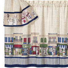 Kate Aurora Bon Appetite French Chef 5 Piece Rod Pocket Cafe Kitchen Curtain Tier & Swag Set - 24 in. Long