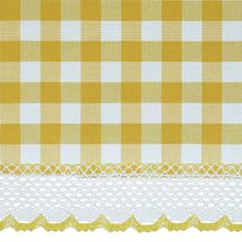 Kate Aurora Country Farmhouse Plaid Buffalo Check Stain & Spill Proof Fabric Tablecloths - 60in. X 104in. (8-10 Chairs), Yell