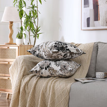 Kate Aurora 1 Piece Jacobean Floral Chenille Ultra Plush & Fluffy 18"x 18" Filled Accent Throw Pillow With Removable Shell/Co