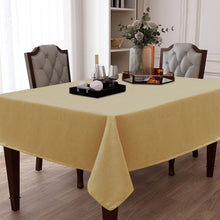 Kate Aurora Luxe Living Raised Chenille All Purpose Fabric Tablecloth - 54 in. W x 84 in. L - Gold