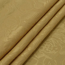 Kate Aurora Shabby Chic Floral Fabric Tablecloth - 56 in. W x 84 in. L, Gold
