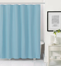 Heavy Duty Baby Blue 10 Gauge Hotel Non-Toxic Odor Free PEVA Shower Curtain Liner - Mold & Mildew Resistant