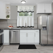 Kate Aurora Heavy Duty Non Slip Memory Foam Kitchen Mats - 18in W x 30in L, Black