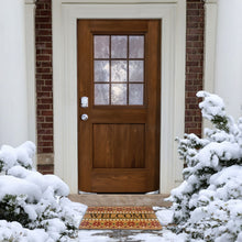 Kate Aurora Festive Christmas Snowflakes Bristled Outdoor Welcome Mat - 18"x30"