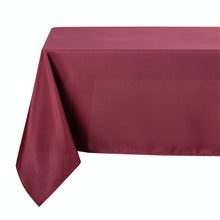 Kate Aurora Basics All Purpose Spill Proof Fabric Tablecloths - 60 in. W x 104 in. L (8-10 Chairs), Burgundy