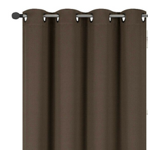 Kate Aurora 100% Thermal Blackout Bath & Kitchen Window Curtains - 50 in. W x 45 in. L, Brown