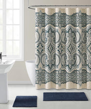 Kate Aurora French Chateau Paisley Chic Premium Fabric Shower Curtain