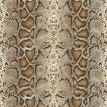 Kate Aurora Safari Living 2 Piece Python Room Darkening Grommet Top Curtain Panels - Brown - 84 in. Long