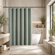 Kate Aurora Hotel Spa Collection Waffle Embossed Fabric Shower Curtain - 70 in. x 72 in. - Sage