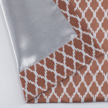 Kate Aurora 2 Pack Amari Contemporary Lattice Light Filtering Grommet Top Window Curtain Panels - Terracotta