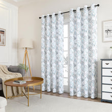 Kate Aurora Bradenton 1 Piece Grommet Top Light Filtering Paisley Floral Window Curtain Panel