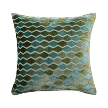 Kate Aurora 1 Piece Nolita Argyle Raised Chenille Ultra Plush & Fluffy 18"x 18" Filled Accent Throw Pillow With Removable Zip