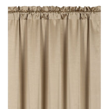 Kate Aurora Basic Faux Silk Rod Pocket Shimmery Sheer Single Window Curtain Panel - 52 in. W x 84 in. L - Gold
