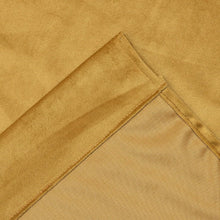 Kate Aurora Christmas Essentials Light Filtering Complete Attached Velvet Window Curtains & Valance Set - Gold