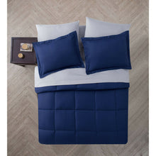 Kate Aurora Living Goose Down Alternative Bed in a Bag Complete Comforter Set - Full, Blue