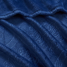 Kate Aurora Ultra Soft & Plush Ogee Damask Fleece Throw Blanket Covers - 50 in. W x 60 in. L