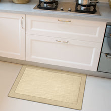 Kate Aurora Brasserie Chef Anti Fatigue Non-Skid Memory Foam Kitchen Floor Mat - 18 in. W x 30 in. L - Tan