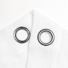 Kate Aurora 2 Pack Lux Thread Premium Woven Grommet Top Sheer Curtain Panels - White