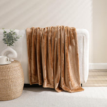 Kate Aurora Ultra Lux Oversized Heavyweight Pumpkin Spice Accent Throw Blanket - 50"x70"