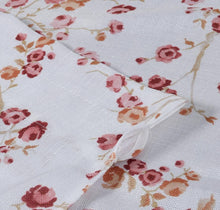 Kate Aurora Complete 3 Piece Rod Pocket Cherry Blossom Cafe Kitchen Curtain Tier & Valance Set - Rose