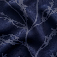Kate Aurora 2 Pack Arbor Room Darkening Floral Grommet Top Window Curtain Panels - 52 in. W x 84 in. L, Navy