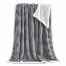 Kate Aurora Dorm Essentials Ultra Soft Ribbed Gray Accent Throw Blanket - 50 in. x 60 in.