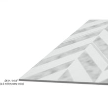GoodGram Peel N' Stick DIY Retro 12x12 Self Adhesive Vinyl Floor Tile - 20 Tiles (20 Total SF in a Box) - Chevron - 20 Tiles/