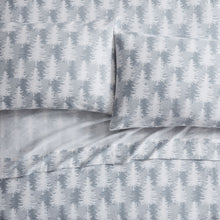 Kate Aurora Holiday Essentials Cozy Bed Collection Deep Pocket 100% Cotton Flannel Christmas Gray Winter Wonderland Trees 4 P