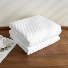 Kate Aurora Leylani Ultra Soft & Plush Luxurious Accent Throw Blanket - 50 in. W x 60 in. L - White