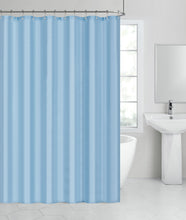 Kate Aurora Living Hotel Collection Mold & Mildew Resistant Fabric Shower Curtain - Baby Blue