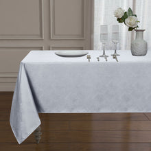 Kate Aurora Diamond Textured Spill And Stain Proof All Purpose Fabric Tablecloth - 60 in. W x 104 in. L (8-10 Chairs), Silver