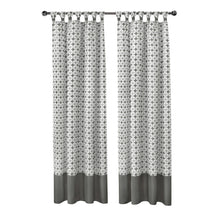 Kate Aurora Modern Chic Geometric Tab Top Window Curtain Panels (2 Pack)- Gray, 63 in. Long - 52 in. W x 63 in. L, Gray