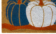 Kate Aurora Fall Harvest Thankful Pumpkins Bristled Outdoor Welcome Mat - 18"x30"