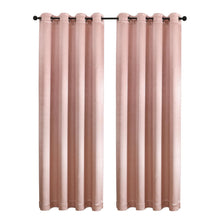 Kate Aurora 1 Piece Riyadh Light Filtering Grommet Top Embossed Diamond Jacquard Window Curtain Panel - Rose