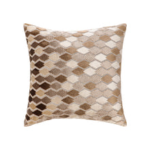 Kate Aurora 1 Piece Nolita Argyle Raised Chenille Ultra Plush & Fluffy 18"x 18" Filled Accent Throw Pillow With Removable Zip