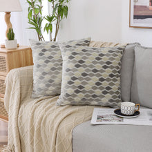 Kate Aurora 1 Piece Nolita Argyle Raised Chenille Ultra Plush & Fluffy 18"x 18" Filled Accent Throw Pillow With Removable Zip