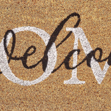 Kate Aurora Welcome Home Calligraphy Bristled Coir Outdoor Welcome Mat - 18"x30"