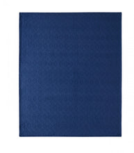 Kate Aurora Ultra Soft & Plush Modern Ogee Fleece Throw Blanket Covers - 50 in. W x 60 in. L - Navy