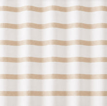 Kate Aurora Hotel Collection Spa Striped Waffle Fabric Shower Curtain - Taupe