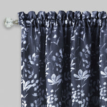 GoodGram Watercolor Lillies & Cherry Blossoms Floral Charlotte Pastel Semi Sheer Single Window Curtain Panel - 52 in. W x 63 