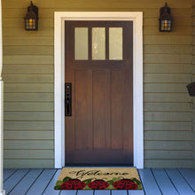 Kate Aurora Lady Bug Garden Design Coir Bristled Outdoor All Season Welcome Mat - 18"x30"