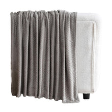 Kate Aurora Ultra Soft & Plush Hypoallergenic Boston Geo Accent Fleece Throw Blanket - 50" x 60" - Gray