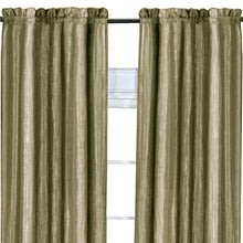 GoodGram Ombre Crushed Satin Sheer Single Window Curtains & Valances - 50 in. W x 63 in. L, Sage