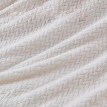 Kate Aurora 2 Pack Burgundy & Ivory Christmas Coordinated Herringbone Accent Throw Blankets