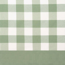 Kate Aurora Modern Country Farmhouse 3 Piece Buffalo Check Plaid Window Curtains & Valance Set - 63 in - Granny Apple Green