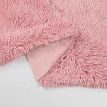 Kate Aurora Regal Luxe Oversized Ultra Soft & Fuzzy Lined Accent Throw Blanket - 50 in. W x 70 in. L - Dusty Rose