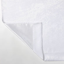 Kate Aurora Serena Elegant Jacquard Woven Fabric Shower Curtain - Standard Size - White