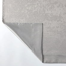 Kate Aurora Serena Elegant Jacquard Woven Fabric Shower Curtain - Standard Size - Silver