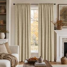 Kate Aurora Living Textured Crepe Sheer Single Window Curtain Treatments And Valances - 52 in. W x 84 in. L Single Panel, Bei