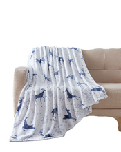 Kate Aurora Holiday Classics Christmas Snowflakes & Reindeer Oversized Ultra Plush Oversized Accent Throw Blanket - 50 In. W 